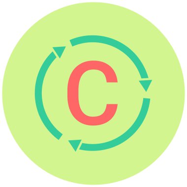 Karbon Döngü simgesinin vektör çizimi