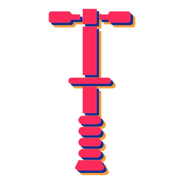 pompa simgesi, vektör illüstrasyonu basit tasarım