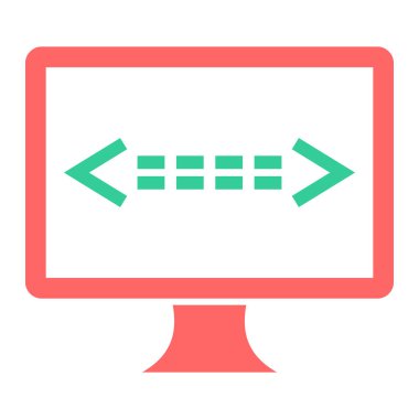 Bilgisayar ekranı. Web simgesi