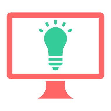 fikir simgesi, vektör illüstrasyonu basit tasarım 