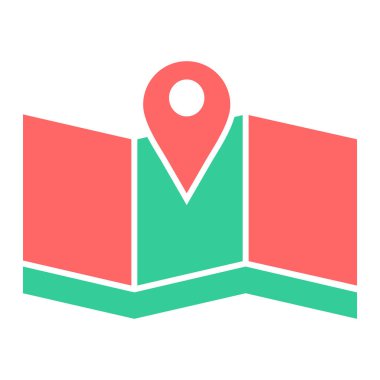 konum. Web simgesi basit illüstrasyon