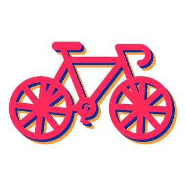 bisiklet ikonu vektör illüstrasyonu