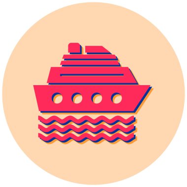 Yolcu gemisi. Basit resimleme