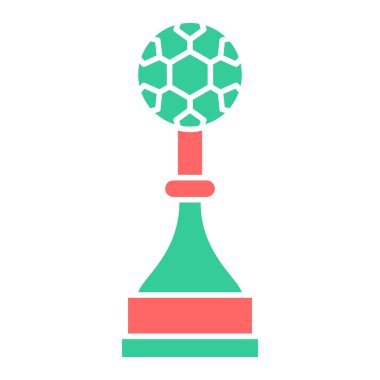 Futbol topu ikonu. vektör illüstrasyonu