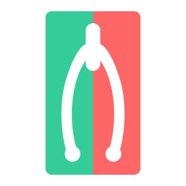 Noel çanı ikonu. Web için oyuncak top vektör simgelerinin basit çizimi