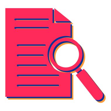 Arama simgesi vektör illüstrasyonu