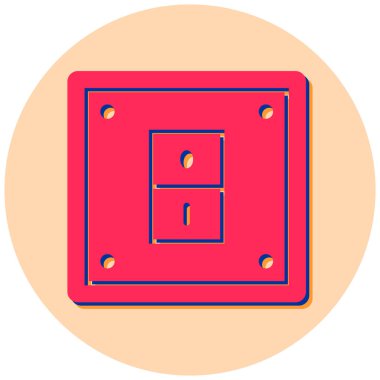 Mobilya. Web simgesi basit illüstrasyon