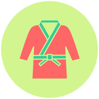 Karate Kostüm Vektör simgesi