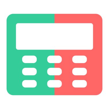 Hesap makinesi. Web simgesi basit illüstrasyon