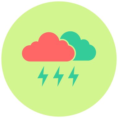 Fırtına. Web simgesi basit tasarım