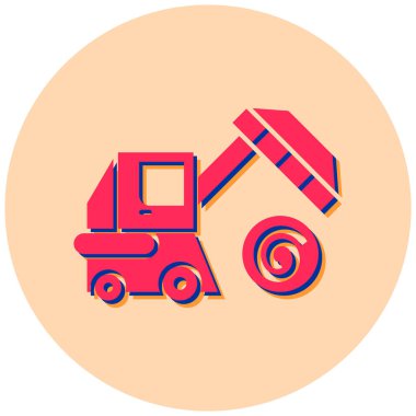 Kamyon. Web simgesi basit illüstrasyon