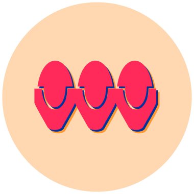 Tek bir karikatür yumurtasının vektör çizimi