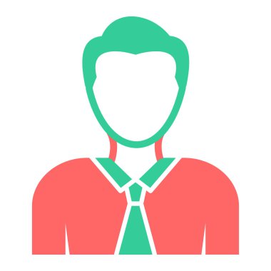 Adamım. Web simgesi basit illüstrasyon