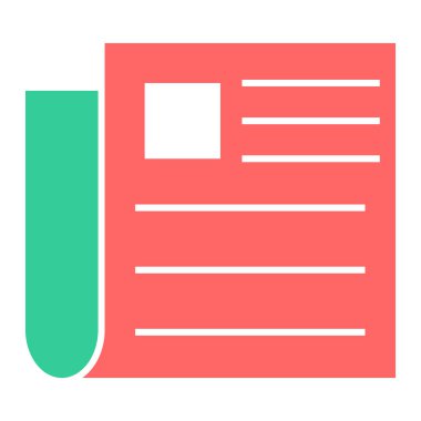 Belge. Web simgesi basit illüstrasyon