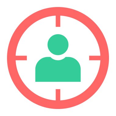 kullanıcı. Web simgesi basit illüstrasyon