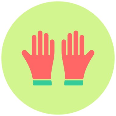 Eldiven. Web simgesi basit illüstrasyon