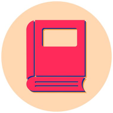 Kitap. Web simgesi basit tasarım