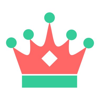 taç simgesi vektör illüstrasyonu