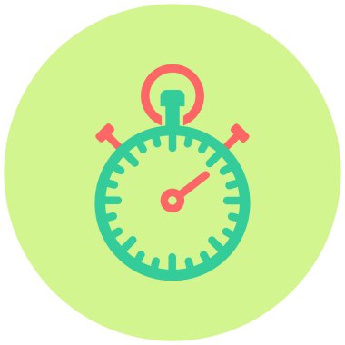 Moda tasarım tarzında kronometre simgesi.