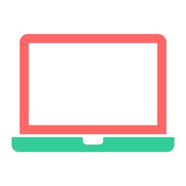 Bilgisayar. Web simgesi basit tasarım