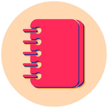 Not defteri. Web simgesi basit illüstrasyon