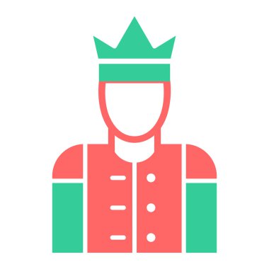 Polis memuru ikon vektör illüstrasyonu