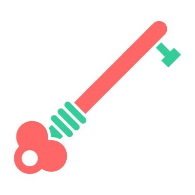 anahtar simgesi, vektör illüstrasyonu basit tasarım 