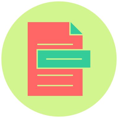 dosya biçimi düz vektör simgesi