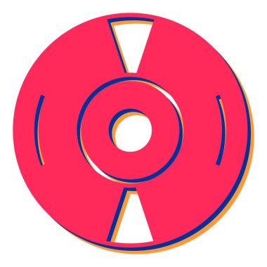 Tek izole edilmiş simge ögesinin vektör illüstrasyonu