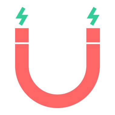 mıknatıs vektörü simgesi düz simgesi