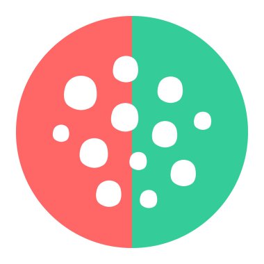 yiyecek ve içecek yassı simge, vektör illüstrasyonu