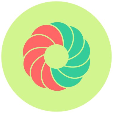 Kurabiye simgesi, vektör illüstrasyonu basit tasarım 