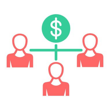 iş insanları düz vektör simgesi