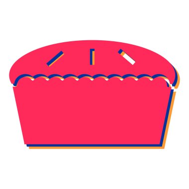 Yiyecek ve içecek sembolünün vektör çizimi. Ağ için ev ve çamaşır tabelaları.