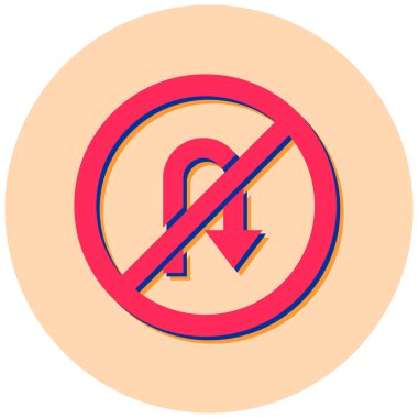 Beyaz arkaplanda izole edilmiş hiçbir park simgesi yok. vektör illüstrasyonu