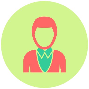 Adamım. Web simgesi basit illüstrasyon