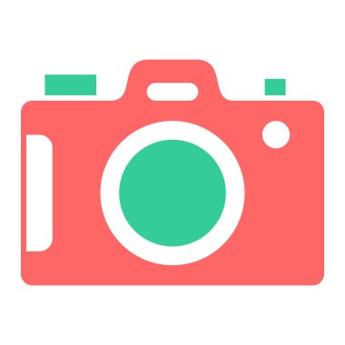 kamera simgesi vektör illüstrasyonu