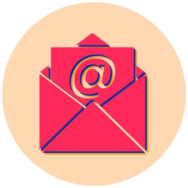 E- posta simgesi vektör illüstrasyonu