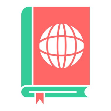 kitap simgesi, vektör illüstrasyonu