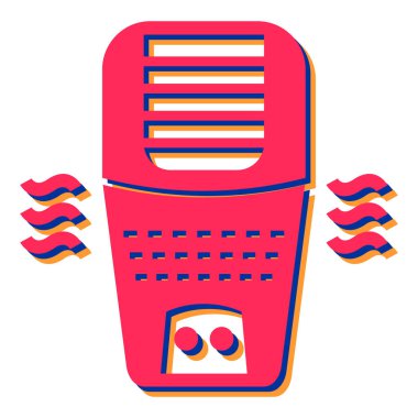 Hava temizleme simgesi, basit tasarım vektör çizimi