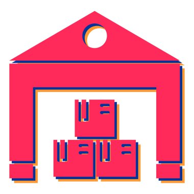 Modern b 'nin vektör illüstrasyonunda karton eksikliği