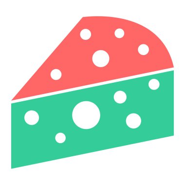 Karpuz. Web simgesi basit illüstrasyon