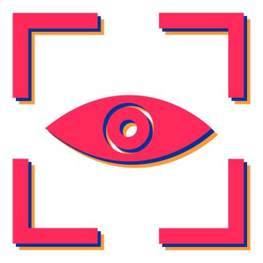 Göz simgesi vektör illüstrasyonu