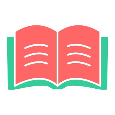 kitap simgesi vektör illüstrasyonu