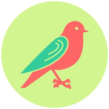 Kuş. Web simgesi basit illüstrasyon