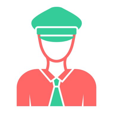 Adamım. Web simgesi basit illüstrasyon