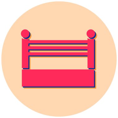 kutu halka simgesi, basit tasarım vektör çizimi