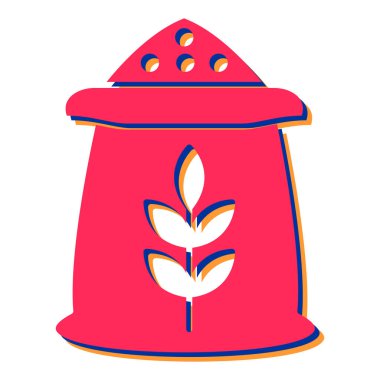 Bir mum ile kırmızı ve beyaz ikonun vektör çizimi