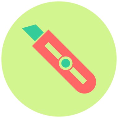 Kağıt Kesicisi. Web simgesi basit illüstrasyon