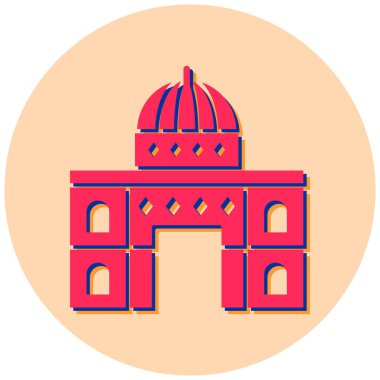 Cami. Web simgesi basit illüstrasyon